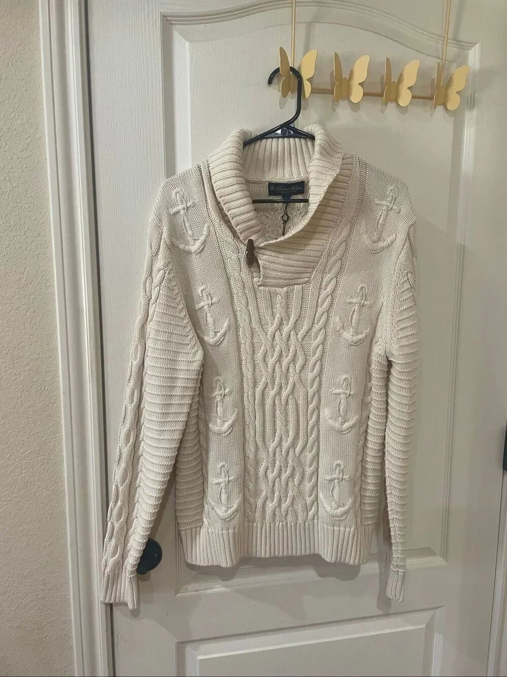 Brooks Brothers Nautical Theme Cable Knit NWT Sweater Large